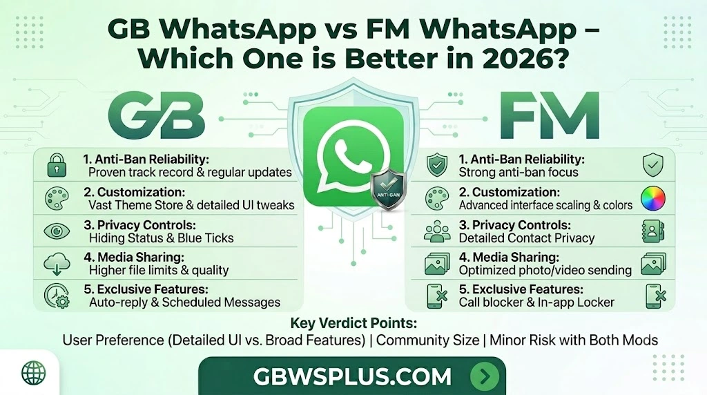 GB WhatsApp vs FM WhatsApp Which One is Better in 2026