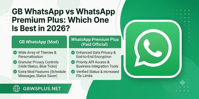 GB WhatsApp vs WhatsApp Premium Plus