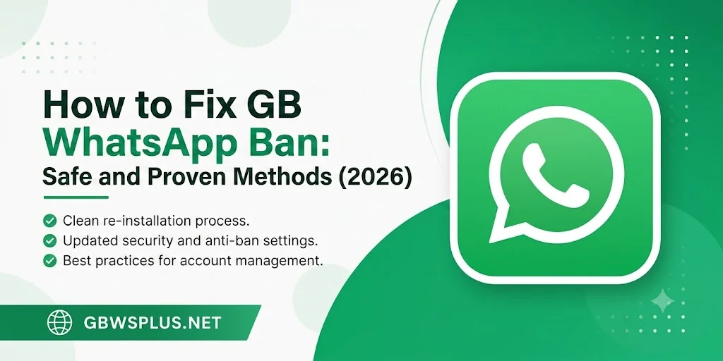 How to Fix GB WhatsApp Ban Safe and Proven Methods (2026)