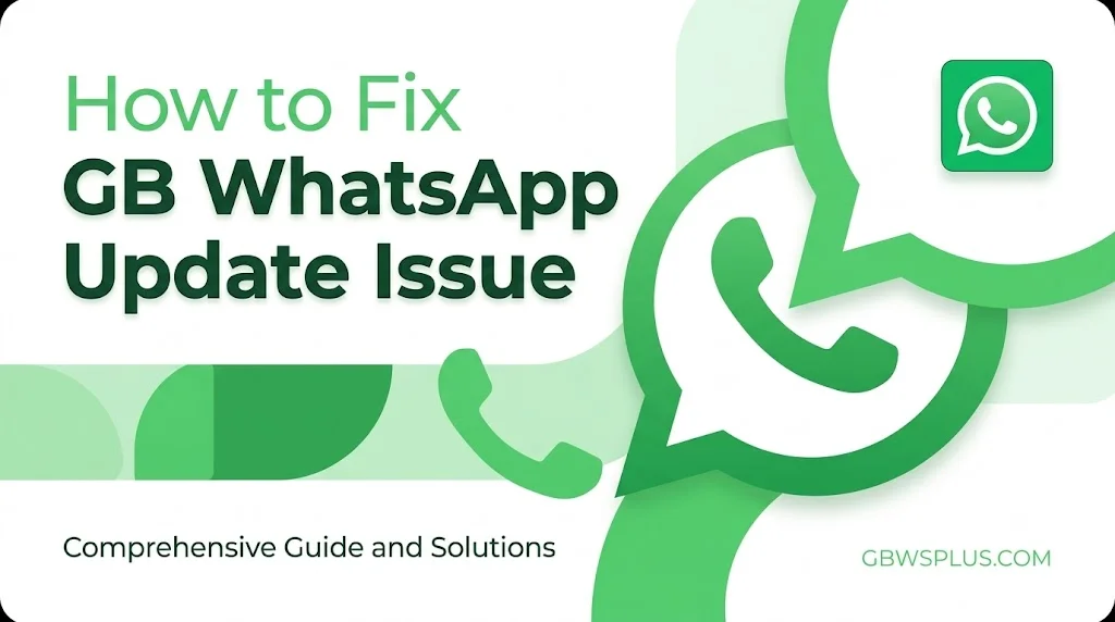 How to Fix GB WhatsApp Update Issue