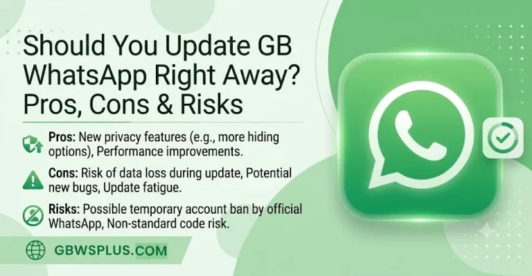 Should You Update GB WhatsApp Right Away Pros, Cons & Risks